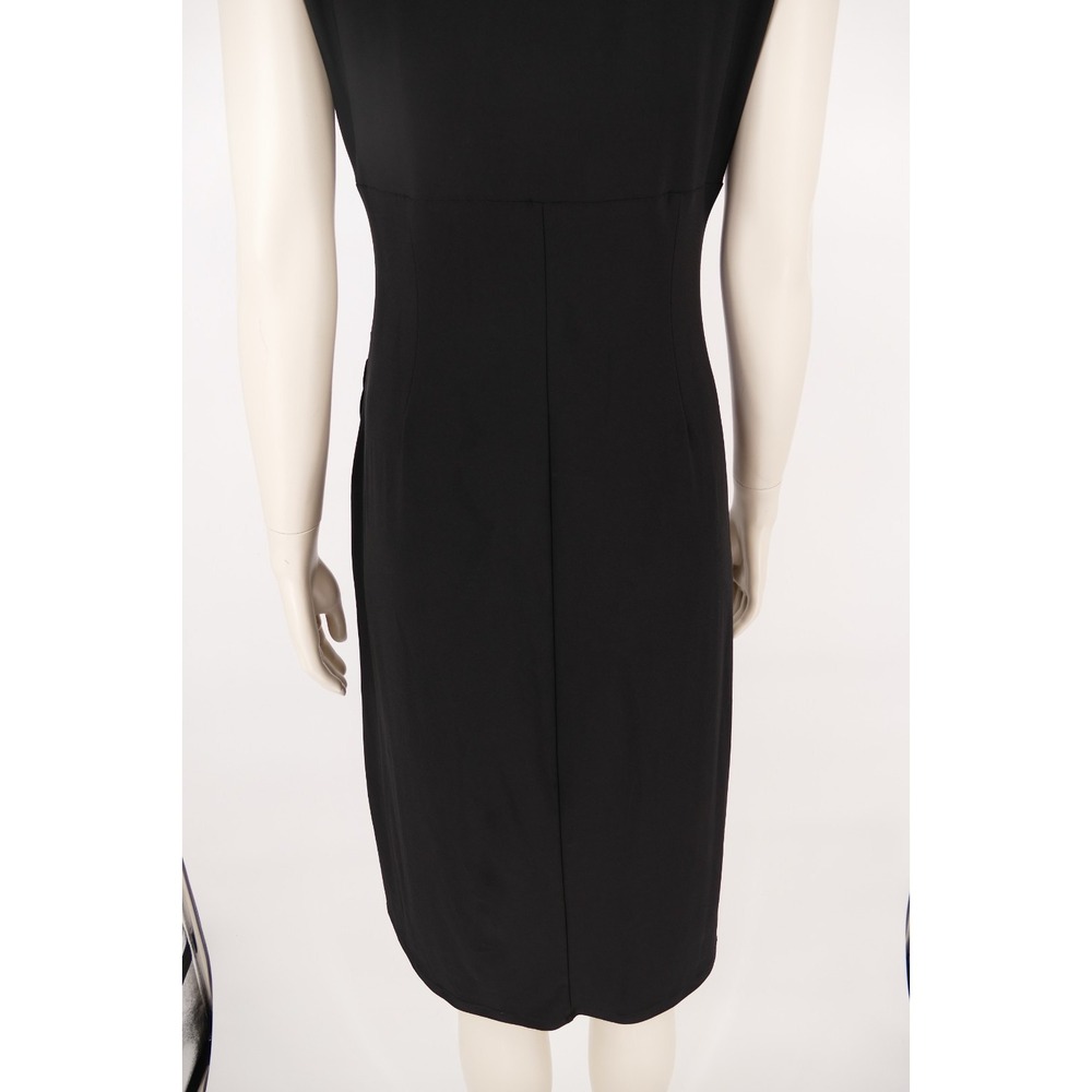 Lauren Ralph Lauren Black Sheath Ruffle Dress Size 8 elegant, effortless polish - Picture 3 of 16